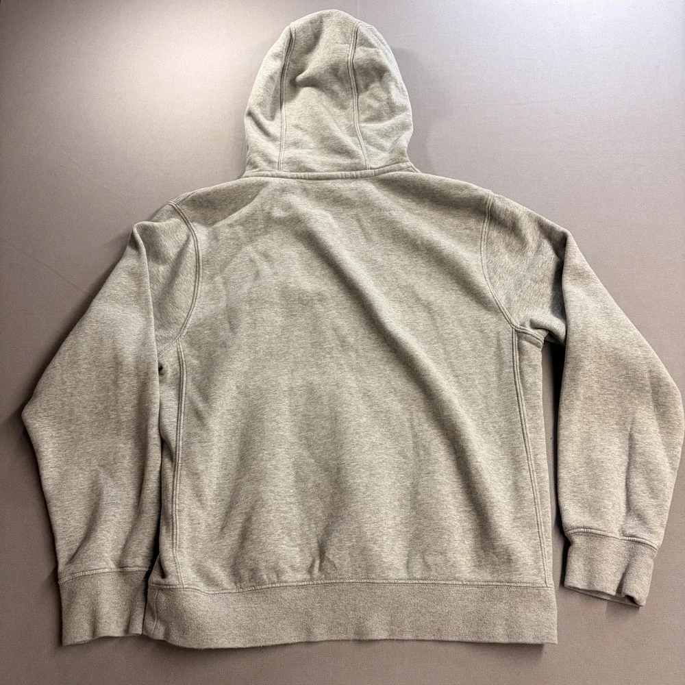 Nike Sportswear Women’s Small Gray Fleece Pullover Hoodie Mini Swoosh Logo
